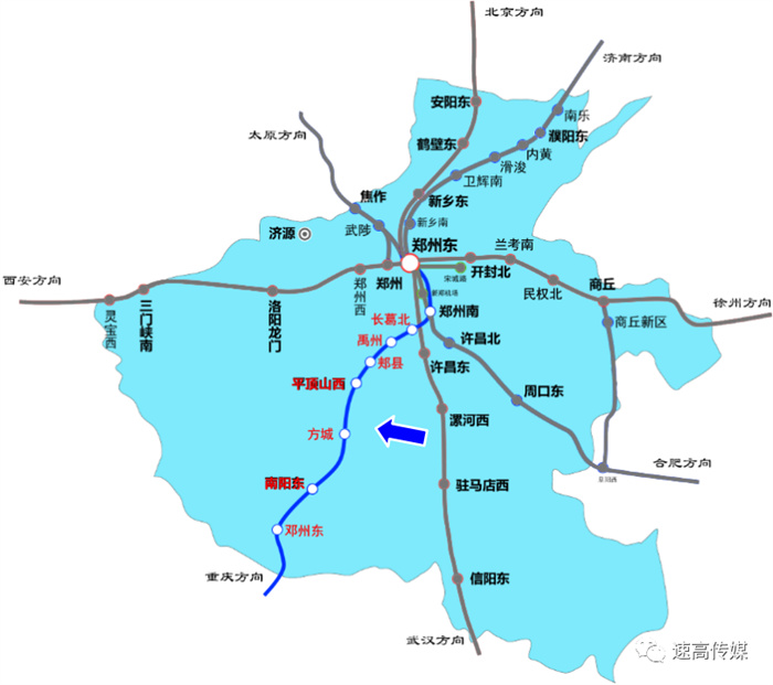 鄭萬線：南陽、平頂山、鄧州、方城、郟縣、禹州、長葛高鐵站內媒體資源